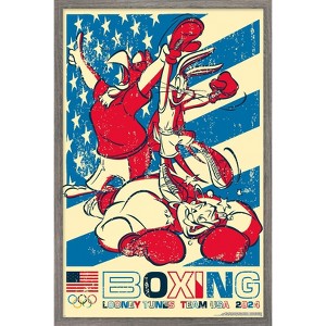 Trends International Looney Tunes x Team USA - Boxing Framed Wall Poster Prints - 1 of 4