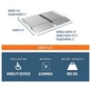 EZ-ACCESS SUITCASE Portable Singlefold Ramp w/Ergonomic Handles, Extruded Tread, and Self Adjusting Bottom Transition Plates - 3 of 4