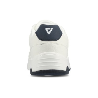 Vance Co. Vance Mens Swift Comfort Medium and Wide Width Perforated Low Top Sneaker, White 12 — фото 3