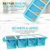 JDICTION Silicone Freezer Tray with Lid, 2-Pack Large Ice Cube Mold Makes 8 One-Cup Portions, Oven & Dishwasher Safe - 4 of 4