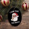 Santa Humor Christmas Ornament| OrnamentallyYou - 4 of 4