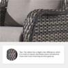 POCASSY Wicker Rattan Outdoor Chairs Set of 2, High Back Deep Seat Patio Furniture Accent Patio Chair with 3.5" Thick Seat Cushion - 3 of 4