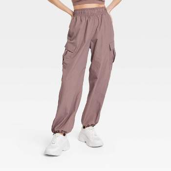 Women's Stretch Woven High-rise Taper Pants - All In Motion™ Taupe 2x :  Target