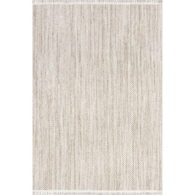 Nuloom Zinnia Farmhouse Tasseled Area Rug