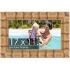 PosterPalooza | 17x11.5 Wide Bamboo Picture Frame, UV Acrylic, 4 Finishes - Brown, Black, Silver, and Natural - 2 of 4