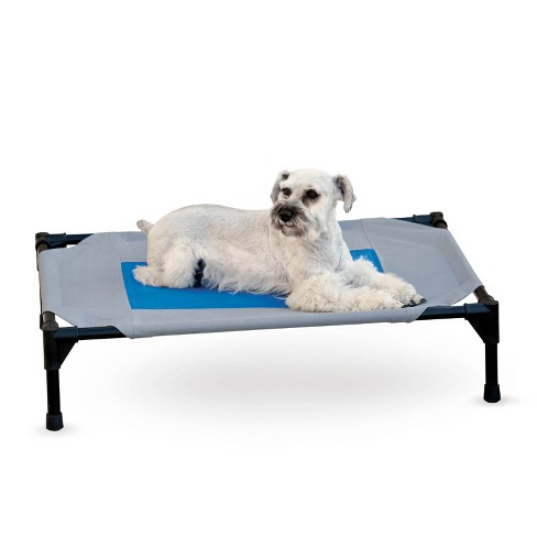 K h Pet Products Coolin Pet Cot Elevated Pet Bed Gray blue Medium