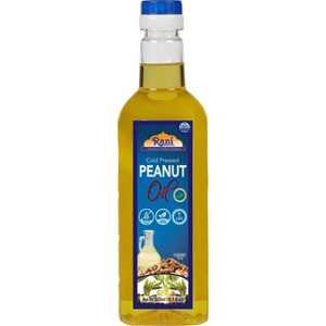 Peanut Oil - 16.9 Ounce (500ml) Cold Pressed - Rani Brand Authentic Indian Products - 1 of 4