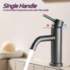 Grungis Single Hole Bathroom Sink Faucet,Bathroom Faucets for Home Sinks - 4 of 4