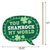 Big Dot of Happiness Funny Shamrock St. Patrick’s Day - Saint Patty’s Day Party Photo Booth Props Kit - 10 Piece - image 4 of 4