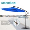 Hyleory Beeram 10FT Round Cantilever Umbrella with Counterweight - 3 of 4