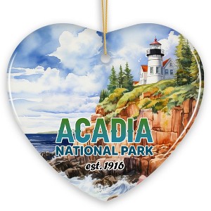Majestic Acadia National Park Artwork Ornament, Travel Souvenir and Christmas Gift| OrnamentallyYou - 1 of 4