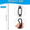 Unique Bargains Stainless Steel Outdoor Furniture Accessories Fitness Hammock Swing Chair Hanging Chains 2 Pcs - 2 of 4