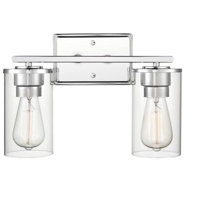 Verlana Matte Black Cylinder Outdoor Vanity Light