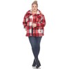 White Mark  Plus Size Plaid Shacket - 4 of 4
