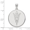 Black Bow Jewelry 14k White Gold Arizona State Sun Devils NCAA Extra Large Pendant - 2 of 3