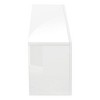 Monarch Specialties Tv Stand 63 Inch Console Media Entertainment Center Storage Cabinet Laminate Glossy White Clear Contemporary Modern - 4 of 4