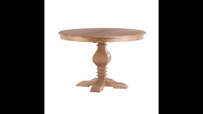 Doherty Traditional Round Dining Table Rustic Honey - Powell, 2 of 9, play video