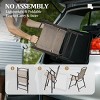 Crestlive Products Set of 4 Patio Folding Chairs 4-Pack Dining Chairs Outdoor Portable Sling with Armrest - 4 of 4