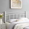 Modway Abigail Queen Metal Headboard – Classic Arched Metal Headboard with Decorative Spindle Design, Black Finish - 4 of 4