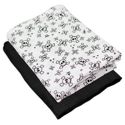 Black and shop white swaddle blankets