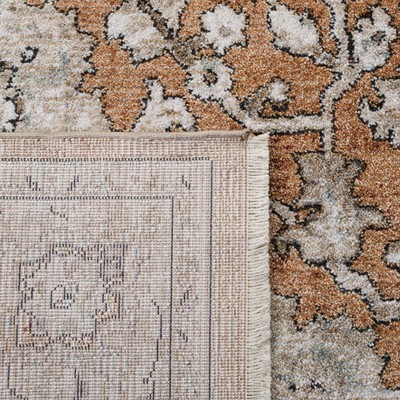 Elegant Gray Square Synthetic Hand-Knotted Area Rug - 5'3"