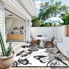 Lahome Monarch Butterfly Outdoor Plastic Straw Rug-Waterproof Reversible Mat for Patio, Backyard, Camping, RV Awning - 4 of 4