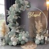 PartyWoo Balloons Dusty Green Matte Sage Eucalyptus 12 Inch 50 pcs - 3 of 4