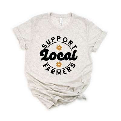 Simply Sage Market Women's Support Local Farmers Flowers  Short Sleeve Graphic Tee