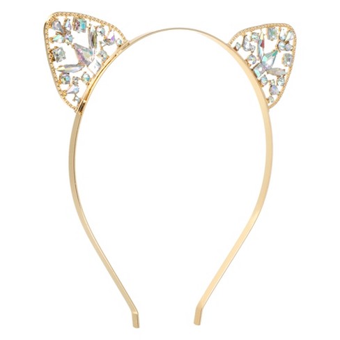 Unique Bargains Women's Elegant Faux Diamond Cat Ears Headband 6.30