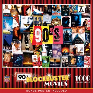 MasterPieces 1000 Piece Jigsaw Puzzle - 90's Blockbusters - 19.25"x26.75" - 1 of 4