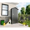Gulches Outdoor Galvanized Iron Locker, Rustproof & Waterproof, Lockable, Easy Assembly with Installation Kit, Industrial Style - 4 of 4