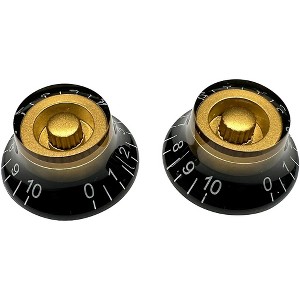AxLabs Bell Knob (White Lettering) - 2 Pack Black/Gold - 1 of 1
