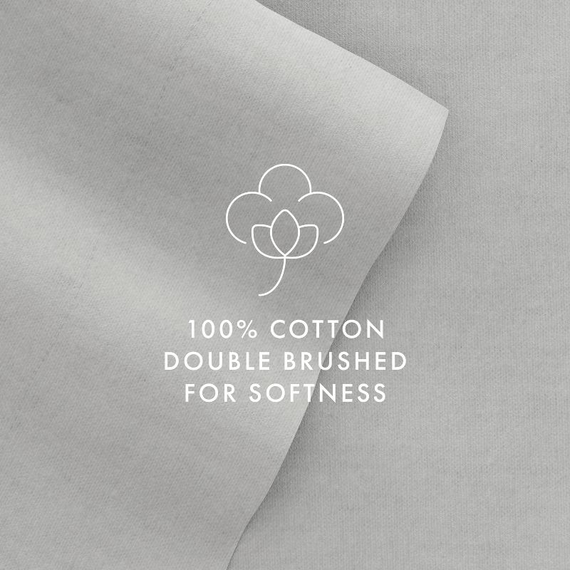 100% Cotton Flannel 4PC Sheet Set Super Soft, Easy Care - Becky Cameron, 4 of 13