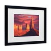 Trademark Fine Art - R W Hedge Fiery Castles Matted Framed Art - 3 of 4