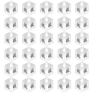 Unique Bargains Square Reusable Easy to Recognize Clothes Hanger Marker 100 Pcs - 1 of 4