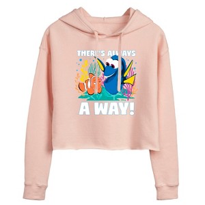 Women's - Disney - There's Always A Way Cropped Graphic Hoodie - 1 of 3