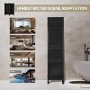 CENGHU 5.6FT Room Divider 4 Panel Pegboard Display Wood Room Divider, Room Dividers and Folding Privacy Screens for Home& Office, White - 4 of 4