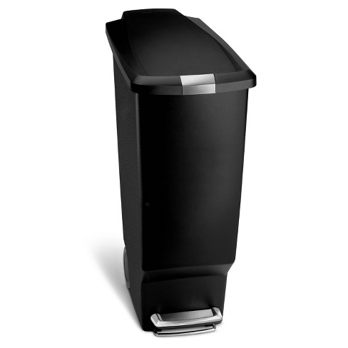 Simplehuman 40l Slim Plastic Step Trash Can : Target