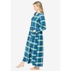 Only Necessities Women's Plus Size Flannel Plaid Lounger - image 4 of 4