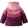 OshKosh B'Gosh Little Girls' Heavyweight Color-Block Winter Coats - 3 of 4
