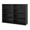 Vynxaria CD/DVD Storage Cabinet Bookcase - 8-Layer with 6 Adjustable Shelves, Detachable into 2 4-Layer Racks, for Home/Office,Black - 4 of 4