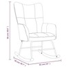 vidaXL Rocking Chair Mustard Yellow Velvet - 4 of 4