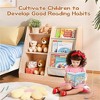 Vynxaria Bookshelf Series 24 in. Wide White Wood 3-Shelf Kids Bookcase - 2 of 4