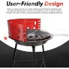 GasOne 16-inch Portable Charcoal Grill – Barbecue Grill with 4 Levels for Flame Control – Dual Venting System – for Backyard, Camping, Boat - 2 of 4