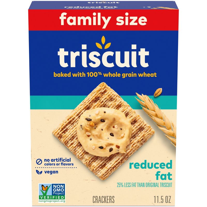 Triscuit Reduced Fat Crackers - Family Size - 11.5oz, 1 of 18