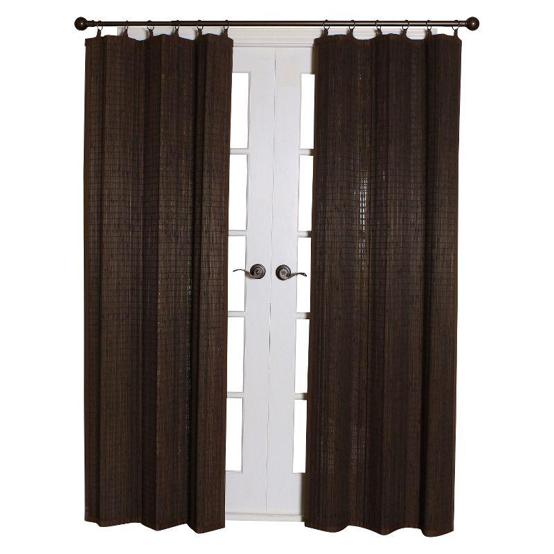 1pc 40"x63" Light Filtering Rayon From Bamboo Window Curtain Panel - Versailles Home, 5 of 6