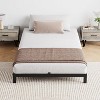 14 Inch Twin Bed Frame Metal Platform, Twin Bed Frame with Ample Storage, No Box Spring Needed and Steel Slat Support, Easy Assembly, Black - 3 of 4