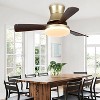 Wanze of Ocean 42 in. 3-Blade Indoor Flush Mount Ceiling Fan with APP Remote Control and Light, 3-Color Dimmable, Reversible DC Motor - 2 of 4