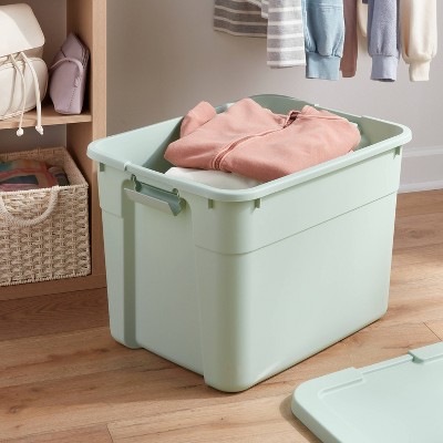 20gal Latching Storage Tote Light Green - Brightroom&#8482;