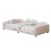 NicBex 81" Twin Size Day Bed with Trundle, Upholstered Daybed with Cloud-Shaped Backrest for Bedrooms - 2 of 4